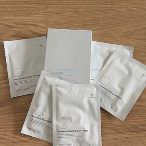 Exosome Soothing Gel Mask - White - Skincare Sheet Masks 5 pc in 📦 box BENEV